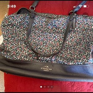 Genuine coach purse floral